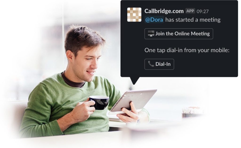 callbridge-slack-join in meeting