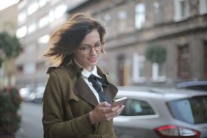 women on phone