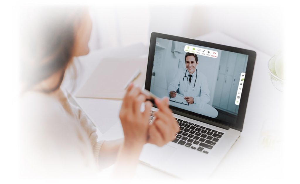 healthcare with callbridge video call